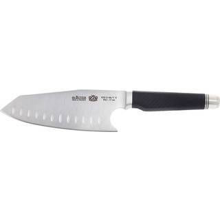 de Buyer FK 2 Asia Chefmesser 17 cm mit Kullen - CVM-Messerstahl - Griff Carbonfaserpolymer - Schwarz,Silber