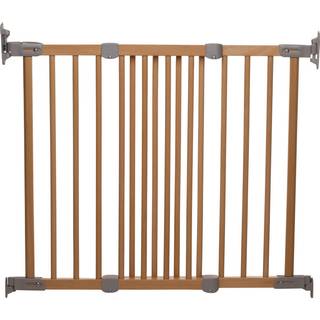 BabyDan FlexiFit sikkerhedsgitter træ, hvid, 69-106,5 cm