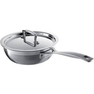 Le Creuset Sautépfanne 3-Ply Edelstahl Antihaft 24cm