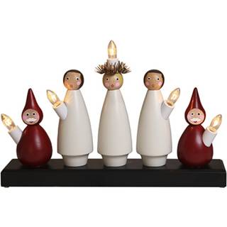 Star Trading - Advent Candlestick Lucia Choir - Multi - 22 cm