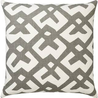 Chhatwal & Jonsson Dadra Pude 50x50 Cm / Off White - Pyntepuder & Betræk Bomuld Grå - OIC590113-17