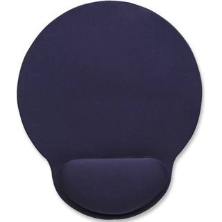 MANHATTAN Wrist-Rest Mouse Pad, Blue, Retail Box