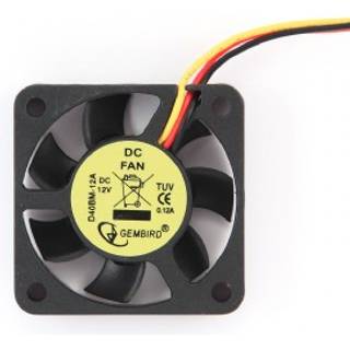 GEMBIRD 40x40x10mm DC fan sleeve bearing, 3-pin 12V