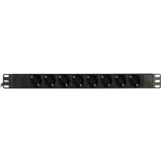 DELTACO Strømskinne med <b>8xCEE 7/4 udtag</b> 1xCEE 7/7 tilslutning,