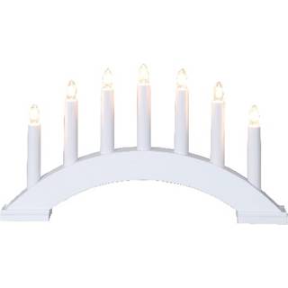 Star Trading - Advent Candlestick Bea - White - 22 cm