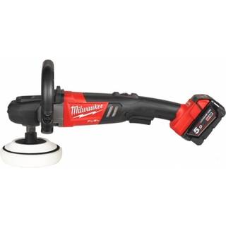 Milwaukee Poleringsmaskine batt, lader, svampe og sål (4933451550)