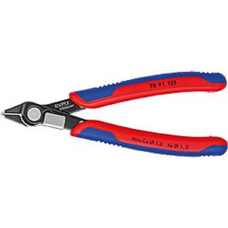 KNIPEX elektronik bidetang super knips bruneret med lille facet og trådholder 125 mm