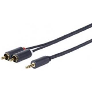 Vivolink 3.5mm MiniJack - 2 x RCA kabel | 15 meter | PRIS-MATCH