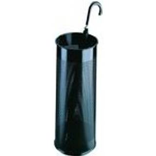 Durable paraplyholder rund 28,5 liter metal sort