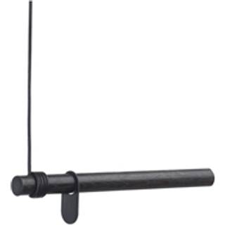 LindDNA bøjlestang - Swing 80 cm (black oak/black lether cord)