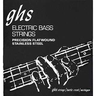 GHS Strings 3020 kort skala 4-streng Bass Precision Flats Rustfrit st?l Flatwound 32,75 """" Winding Light (.045-.095)