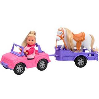 Simba Evi LOVE Legesæt Jeep med Hestetrailer