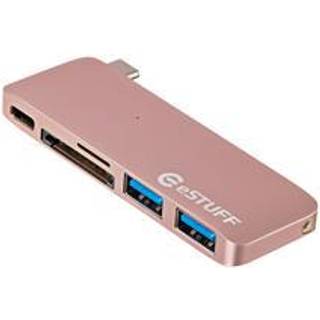 eSTUFF USB-C Slot-in Hub Space Grey