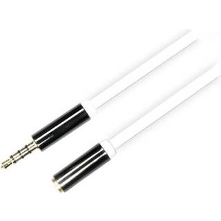 Deltaco 3,5mm 4-pin lydkabel1m- Sort