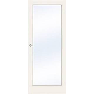 Skydedør fra Swedoor, Clever-line, Easy GW1, Klart glas, Hvid 82,5 X 204