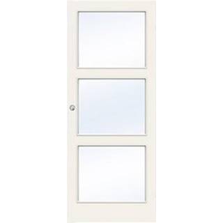 Skydedør fra Swedoor, Clever-line, Easy GW3, Klart glas, Hvid 92,5 X 204