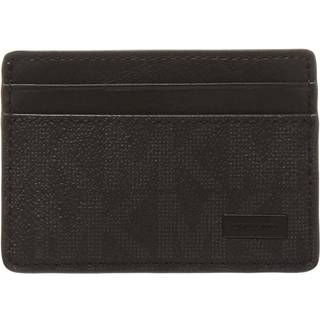 MK Pebbled Leather Card Case - Black - Michael Kors - ONE SIZE