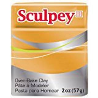 Sculpey III Polymer Ovn-Bake Clay Gold ikke giftig 2 oz. Bar er fantastisk til modellering af skulptureringsferie DIY blandede medier og skolepro