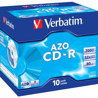 VERBATIM CD-R/700MB 80Min 52x SupAZO JC 10pk