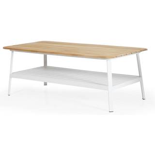 Brafab Olivet sofabord Hvid med teaktop 150 x 75 cm