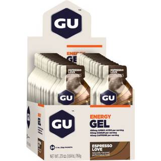GU Energy Gel Caffeine 24x32g (Espresso Love) Str. ONE SIZE Hvid Unisex