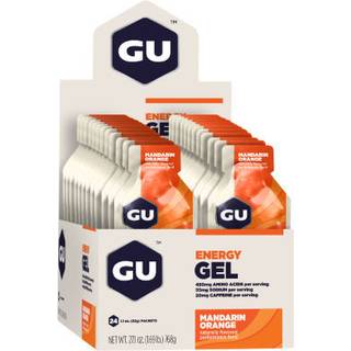 GU Energy Gel med Koffein 24x32g - Mandarin Orange, Unisex, Energi til Løb & Træning