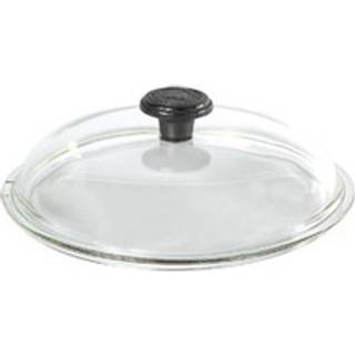 Skeppshult Glasdeckel 24 cm mit Gusseisenknopf - Schwarz