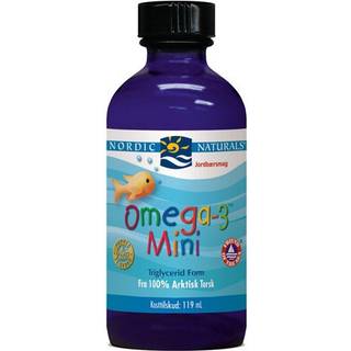 Nordic Naturals Omega 3 mini med jordbærsmag - 119 ml.