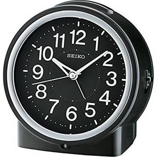 SEIKO Vækkeur med hvid skive, snooze og quiet sweep