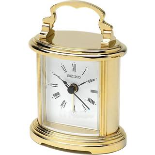 Seiko QHE109G Tischuhr Wecker goldfarben