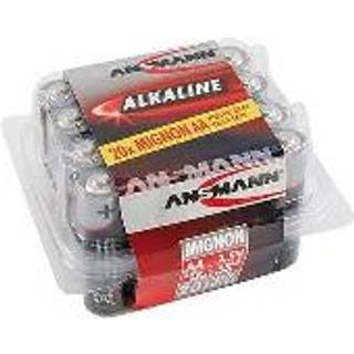 Ansmann 5015548 Batteri alkalisk, Mignon AA/LR6, pakke med 20