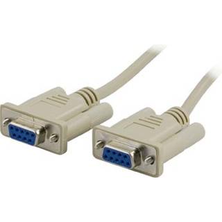 DELTACO nullmodemkabel, db9 hun-db9 hun 5.0m