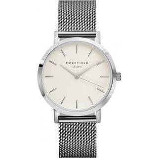 Rosefield MWS-M40 Armbanduhr Mercer Silberfarben mit Meshband