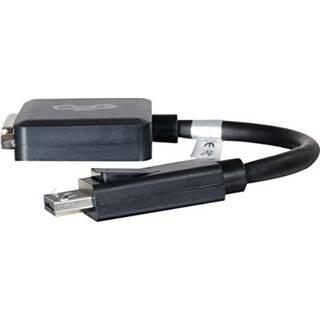 C2G DisplayPort to DVI-D Adapter Converter - Single Link DVI-D Video Adapter M/F - Black - video adapter - 20 cm