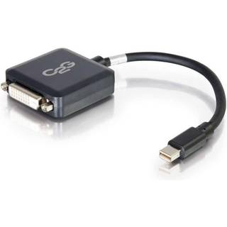 C2G 20cm Mini DisplayPort to DVI Adapter - Thunderbolt to Single Link DVI-D Converter M/F - Black - DisplayPort cable - 20 cm