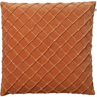 Chhatwal & Jonsson Deva Velvet Pudebetræk 50x50cm - Pyntepuder & Betræk Velour Orange - CC840160-8V