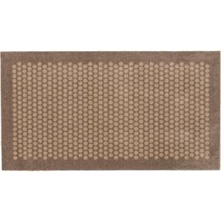 Tica smudsmåtte i polyamid 67x120cm sand/beige dot design