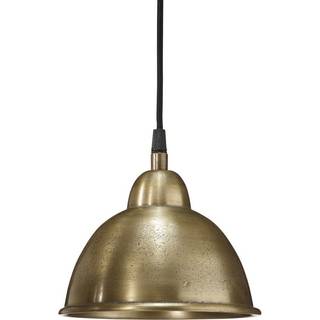 PR Home hængelampe Bella, messing, Ø 18 cm, metalstik