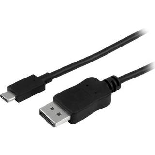Startech 6ft Usb C To Displayport Adapter Cable 1.8m. Displayport Usb C Sort