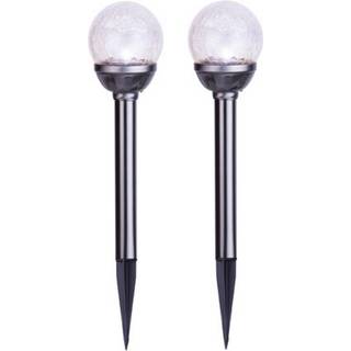 Star Trading - Solar Cell Lighting - Solar Cell Roller 2 -P Roma - Sølv - 26,5 cm