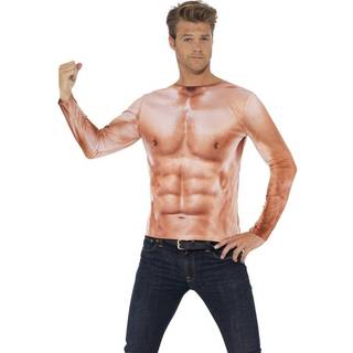 Realistisches Muskel Shirt L