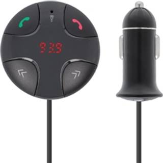 Forever 2-i-1 bluetooth transmitter og mikrofon til bil, Sort