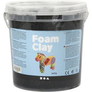 Foam Clay® Sort - 560g Selvhærdende Modellering