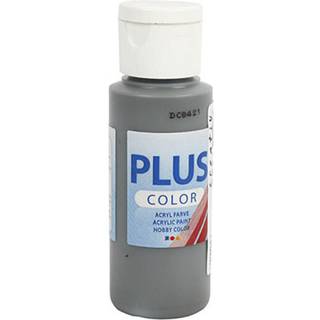 Plus Color Hobbymaling Mørk Grå 60ml - Hurtig Tørring