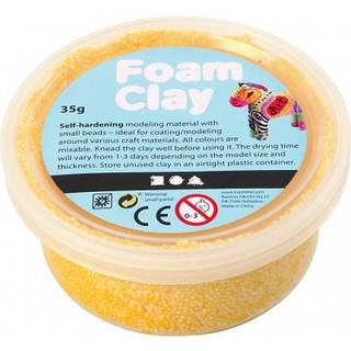 Foam Clay® Gul - 35g Selvhærdende Modellering