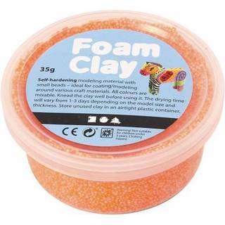 Foam Clay® Neon Orange - 35g Selvhærdende Modellervoks