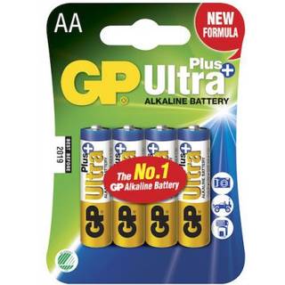 4 stk. GP Batterier Ultra+ Alkaline Batterier LR6/AA