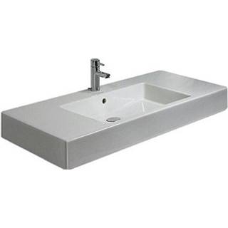 Duravit Vero vask 125cm med hanehul og overløb, wondergliss