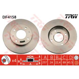Bremseskive TRW DF4158