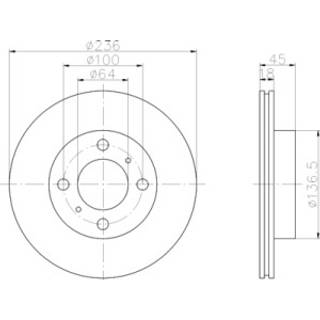 Bremseskive TEXTAR 92089400